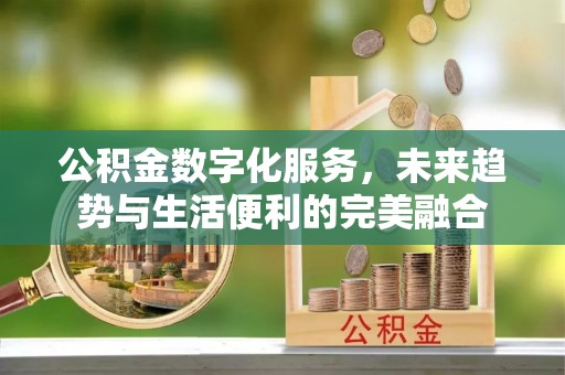 都匀公积金数字化服务，未来趋势与生活便利的完美融合