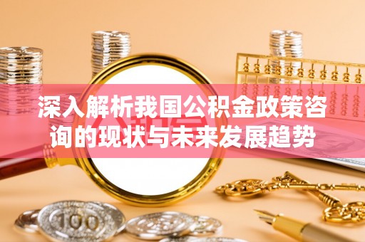 都匀深入解析我国公积金政策咨询的现状与未来发展趋势