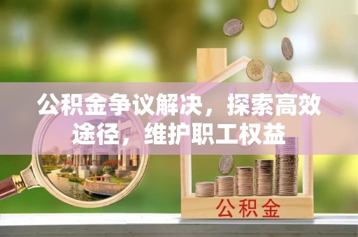 都匀公积金争议解决，探索高效途径，维护职工权益